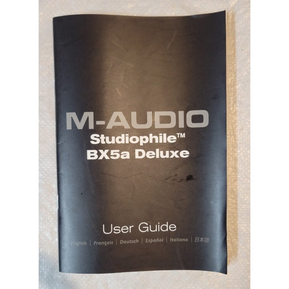 M-Audio Studiophile BX5a User Guide